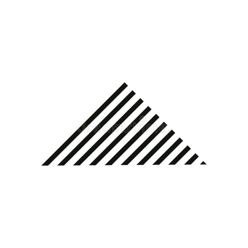 Simple triangle stripes mountain logo vector royalty free illustration Simple triangle stripes mountain logo vector royalty free illustration