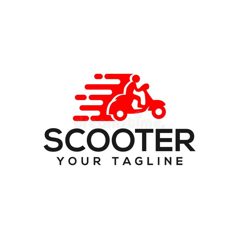 Creative Scooter Logo Vector Art Logo Stock Vector Illustration of