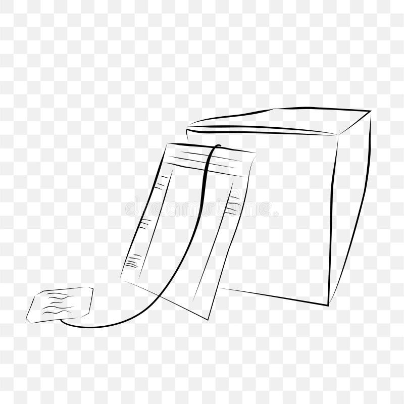 Download Simple Vector Hand Draw Sketch, Mockup Blank Instant Tea ...
