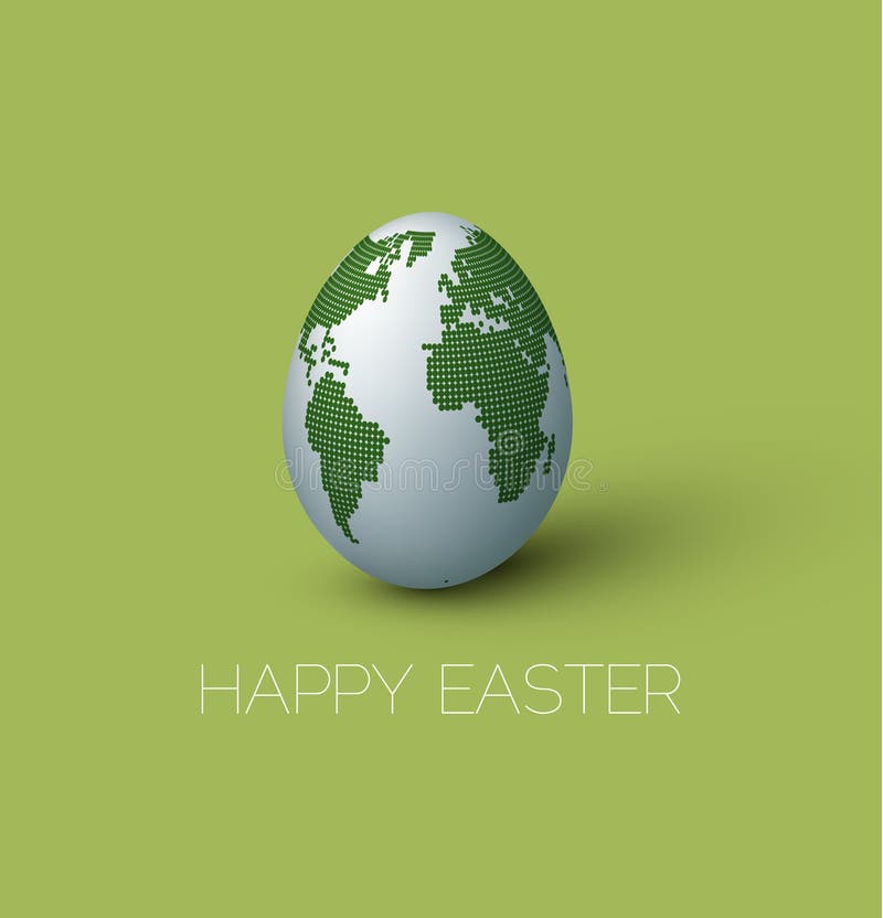 Simple vector Happy Easter card royalty free illustration