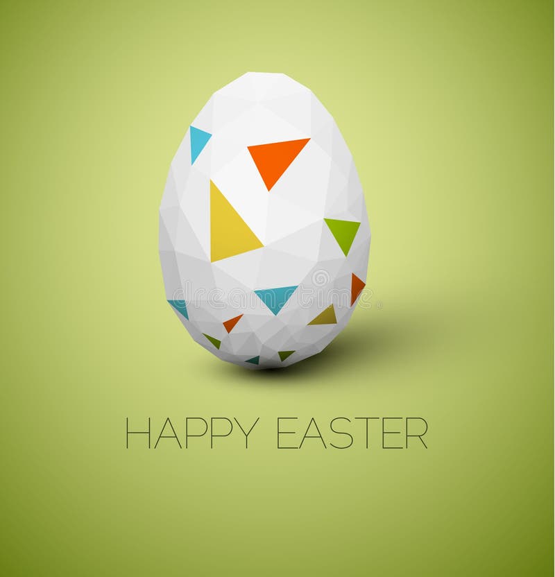 Simple vector Happy Easter card stock illustration