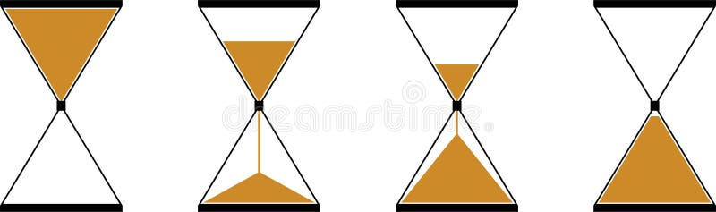 A hourglass vector icons stock illustration A hourglass vector icons stock illustration