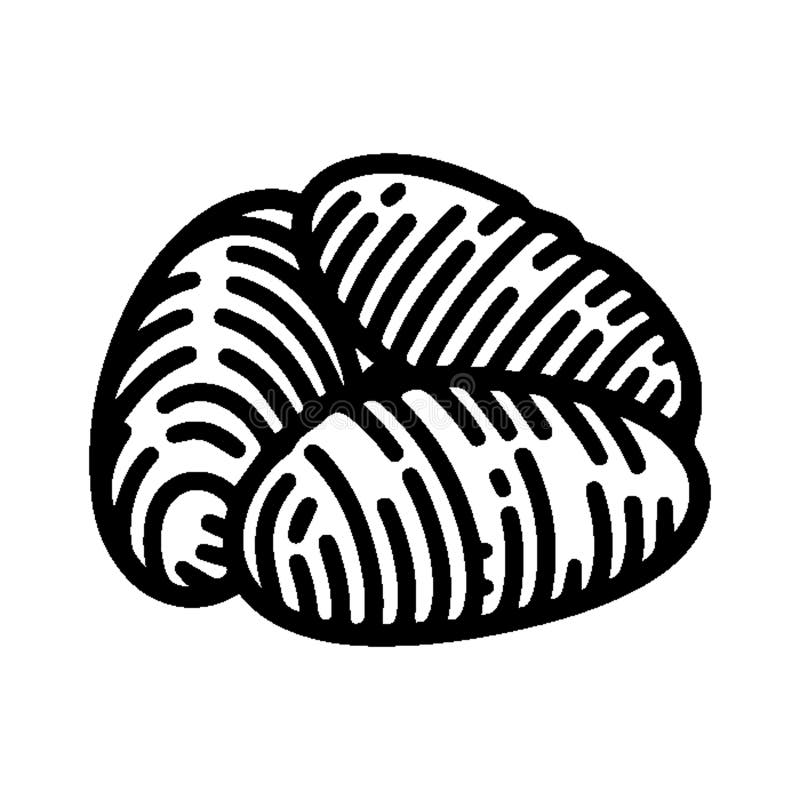 Simple Vector Gnocchi Icon Logo Design Illustration. stock illustration