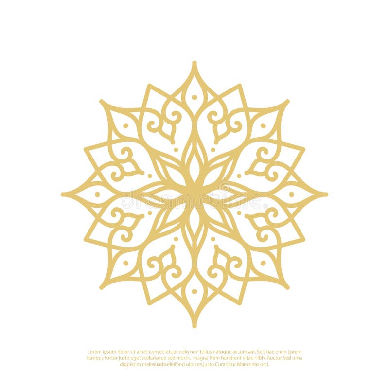 Download Simple Vector Of A Mandala Using A Flower Theme Stock ...