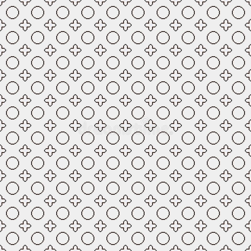 Pixel Circles Set 9 Pixel Round Template Stock Vector - Illustration of  white, digital: 95758560