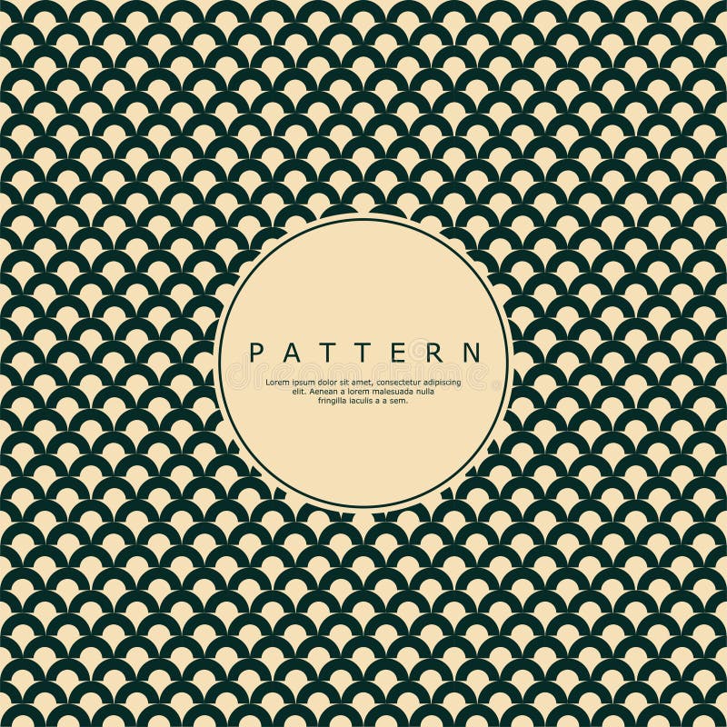 Simple Vertical Semi Circle Line Abstract Seamless Pattern. Round ...