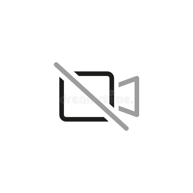 Simple Video Conference Interface Related Vector Line Icons. Contains Such Icons As Share Screen