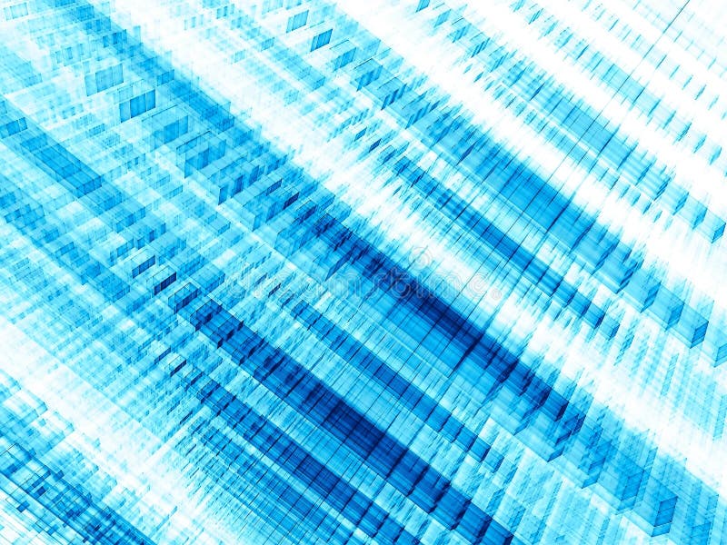 White and blue striped background - abstract digitally generated image royalty free illustration