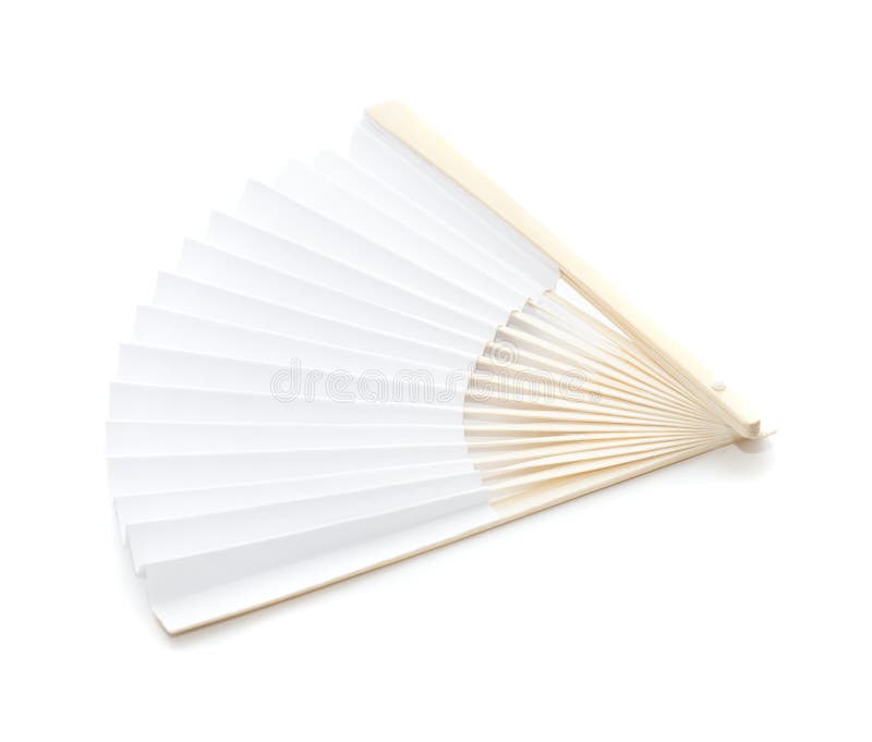 Simple white paper fan stock image. Image of cutout, paper 78194409