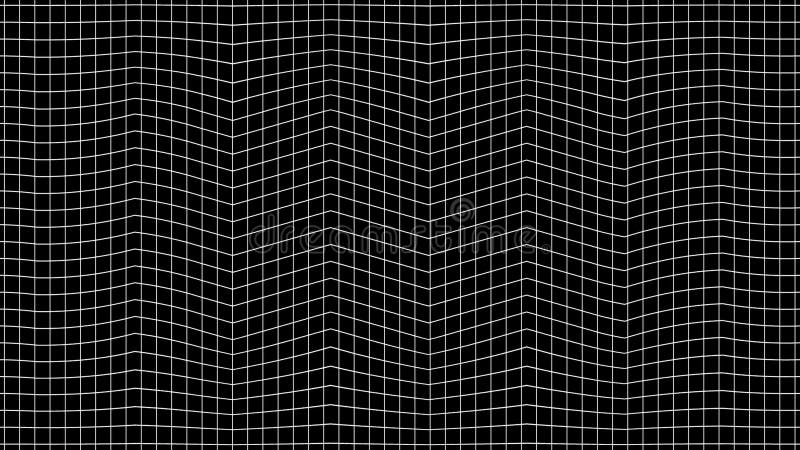 Simple White Striped Background Loop on black background. vector illustration