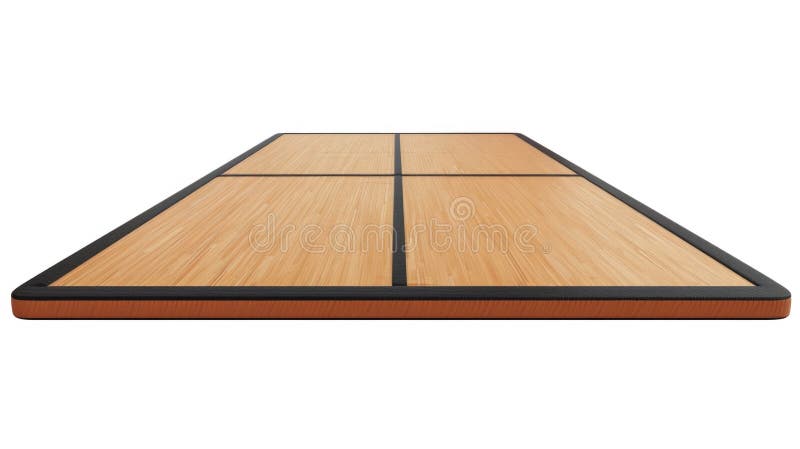 A simple wooden floor with a black border stock illustration