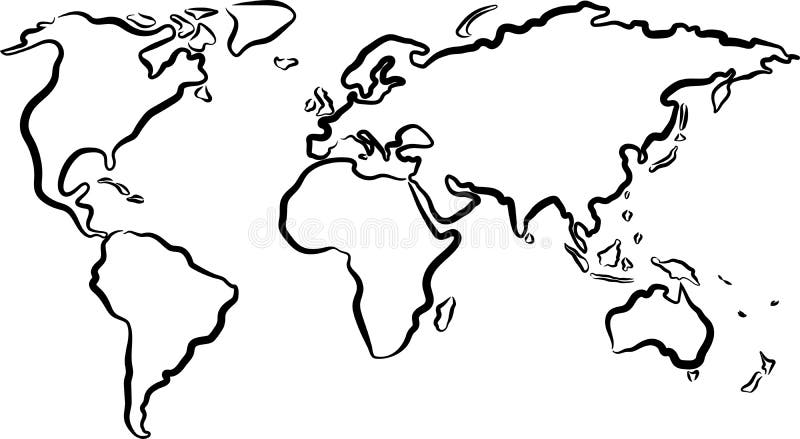 map black and white clipart