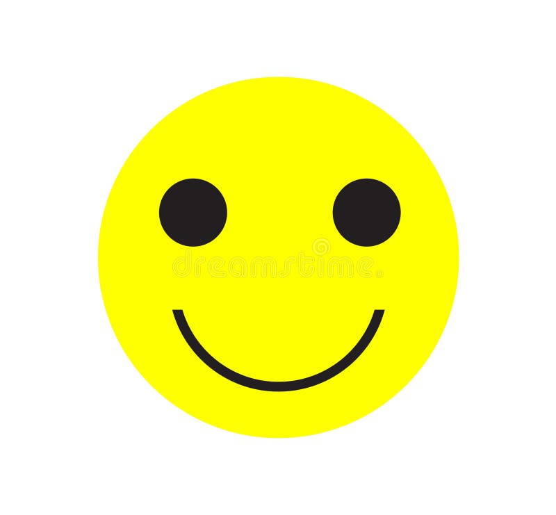 Simple Yellow Three Eyed Smiley Stock Vector - Illustration of vector ...