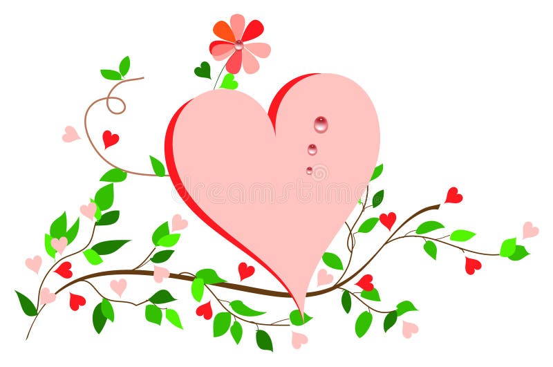 Simplicity Heart. vector illustration