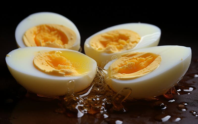 Premium AI Image  Boiled eggs are delicious