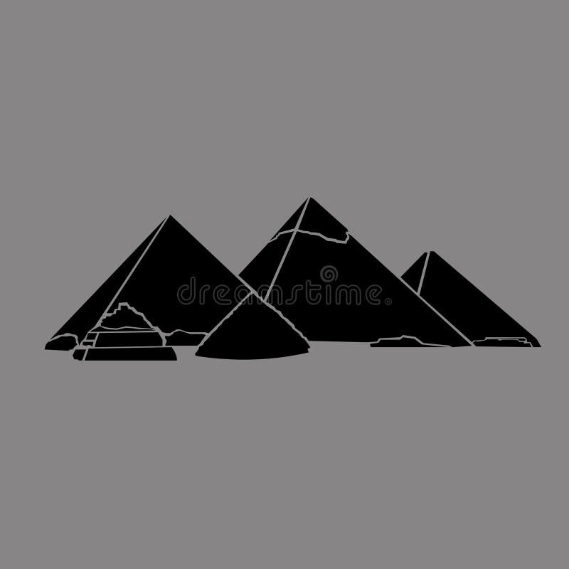 Vector Illustration of Egypt`s Great Pyramid Stock Vector ...