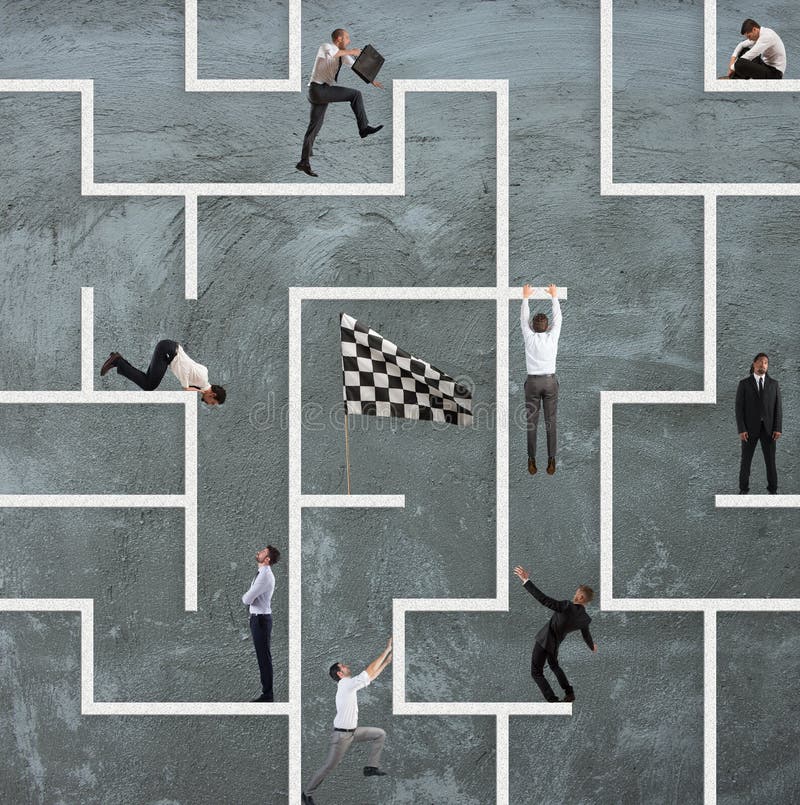 Simulation de gestion de labyrinthe photo stock Simulation de gestion de labyrinthe photo stock