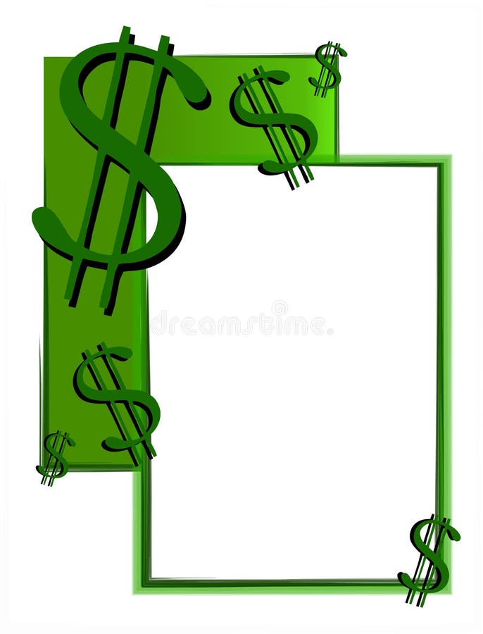 Sinais 2 do dinheiro do dinheiro e de dólar ilustração stock Sinais 2 do dinheiro do dinheiro e de dólar ilustração stock
