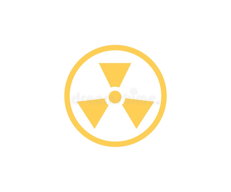 sinal de ameaça radioativa e tóxica. perigo tóxico e radioativo de