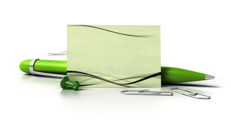 Sinalização ecológica, cartão em branco ilustração do vetor