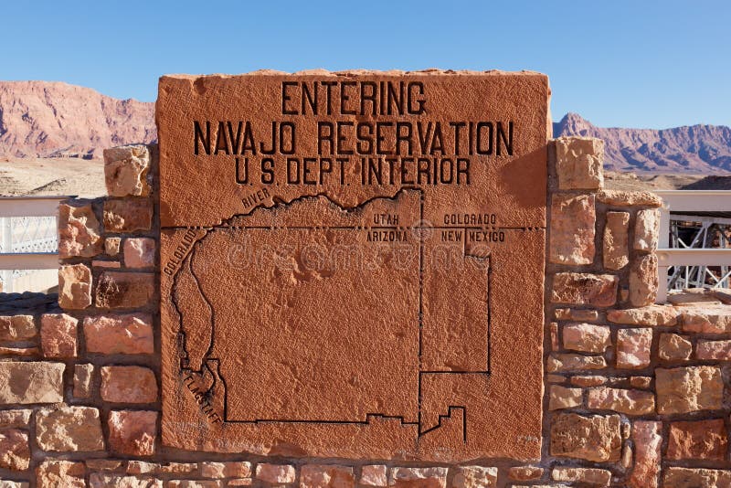 Sinal da reserva de Navajo