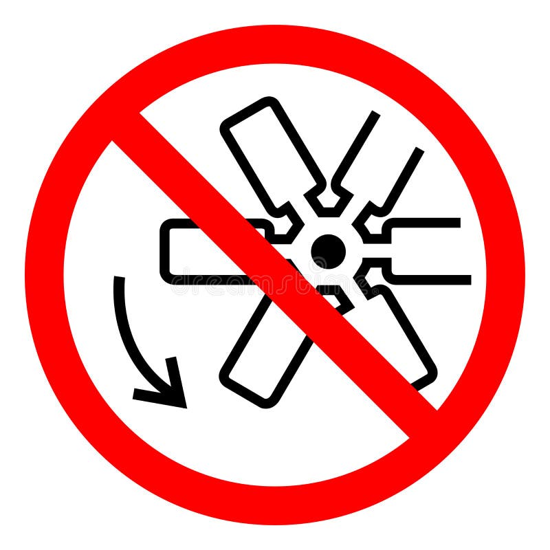 Sinal de gerencio do símbolo da pá do ventilador do perigo de ferimento, ilustração do vetor, isolado na etiqueta branca do fundo ilustração do vetor Sinal de gerencio do símbolo da pá do ventilador do perigo de ferimento, ilustração do vetor, isolado na etiqueta branca do fundo ilustração do vetor