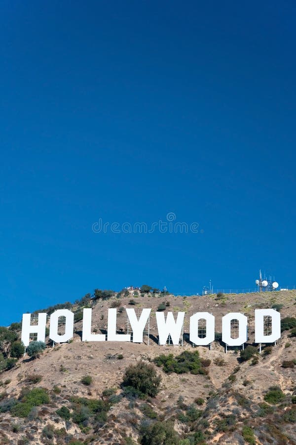 Sinal de Hollywood imagem de stock editorial. Imagem de montanhas