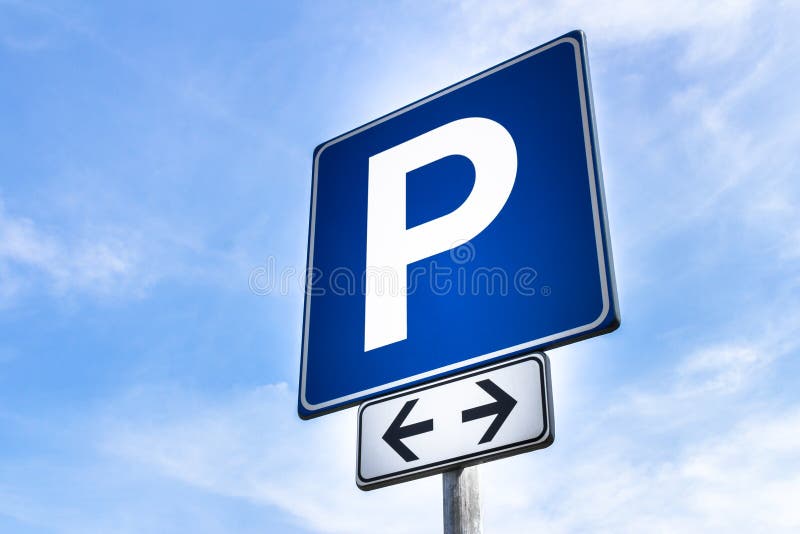 Sinal do estacionamento foto de stock Sinal do estacionamento foto de stock