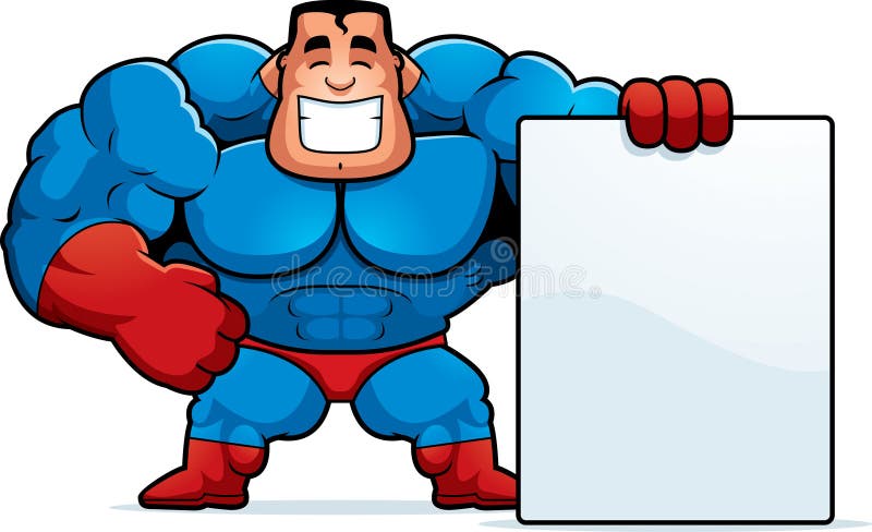Sinal do super-herói dos desenhos animados ilustração do vetor Sinal do super-herói dos desenhos animados ilustração do vetor