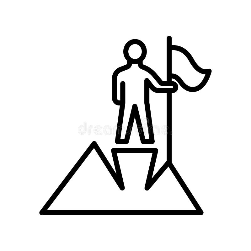 Sinal e símbolo do vetor do ícone da realização isolados no backgr branco ilustração royalty free Sinal e símbolo do vetor do ícone da realização isolados no backgr branco ilustração royalty free