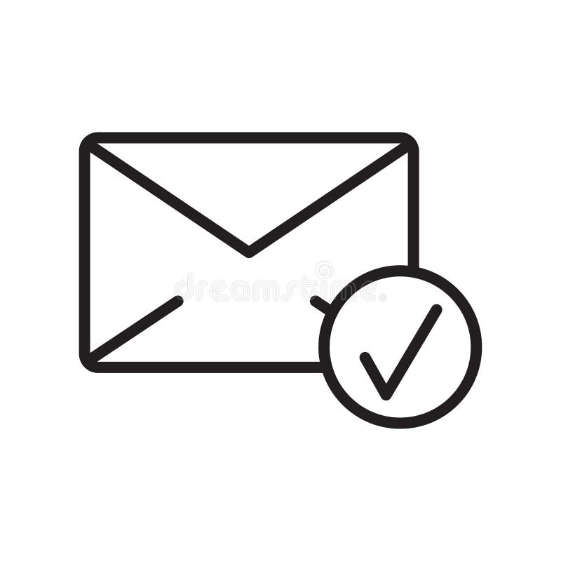 Sinal e símbolo do vetor do ícone do e-mail isolados no fundo branco, conceito do logotipo do e-mail, símbolo do esboço, sinal li ilustração stock Sinal e símbolo do vetor do ícone do e-mail isolados no fundo branco, conceito do logotipo do e-mail, símbolo do esboço, sinal li ilustração stock