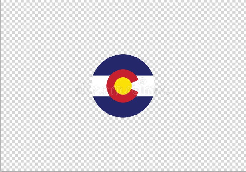 Sinal nacional do símbolo de estado da bandeira de Colorado ilustração royalty free Sinal nacional do símbolo de estado da bandeira de Colorado ilustração royalty free
