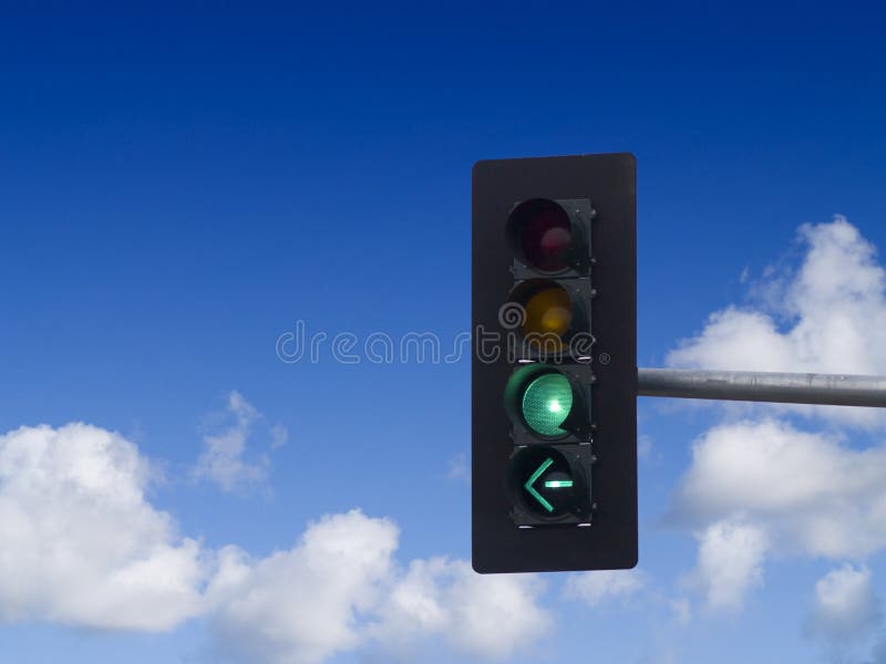 Semáforo Verde fotografia de stock