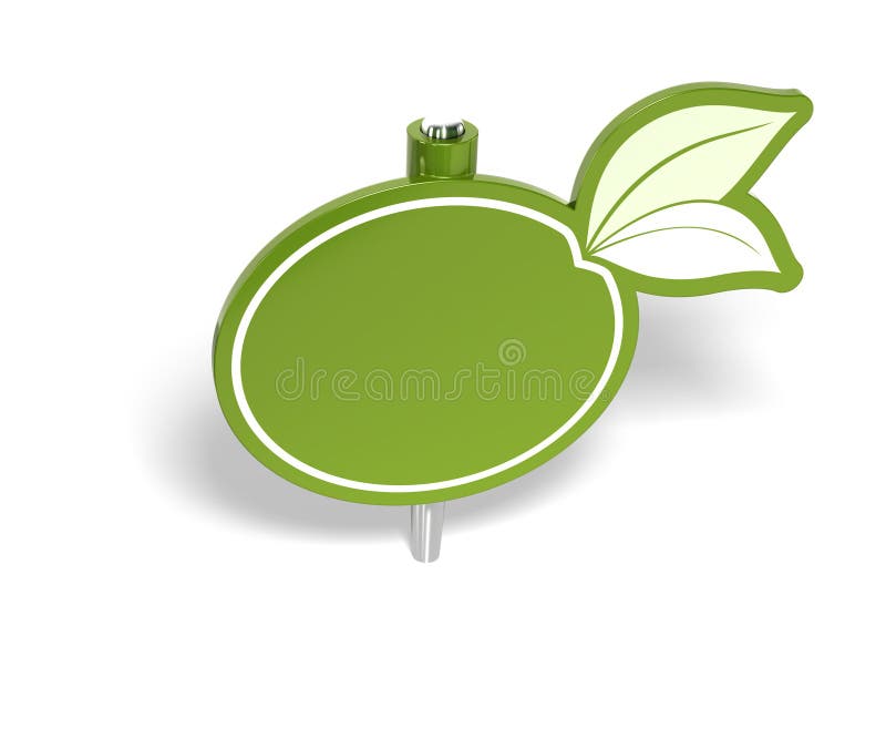 Sinal verde em branco ilustração royalty free