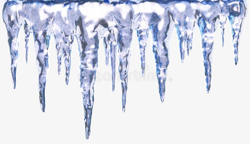 Icicles isolated with clipping path. Design element. 3D illustration. Icicles isolated with clipping path. Design element. 3D illustration