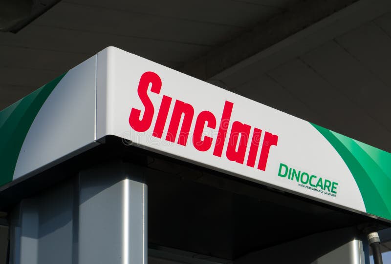 Sinclair Gas Station Pump Och Logo Redaktionell Foto Bild av produkt
