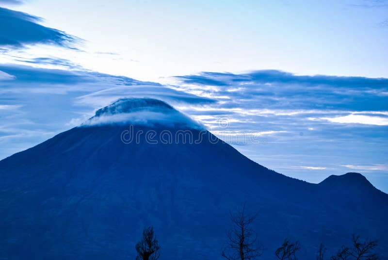 Sindoro volcano in central Java stock images Sindoro volcano in central Java stock images