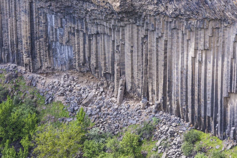 Sinfonia geologica unica di meraviglia delle pietre vicino a Garni, Arme immagini stock libere da diritti Sinfonia geologica unica di meraviglia delle pietre vicino a Garni, Arme immagini stock libere da diritti