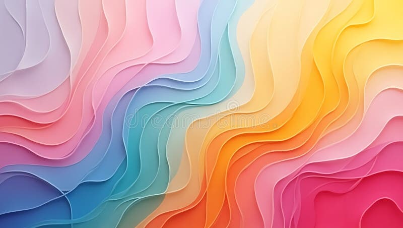 Sinfonía de la luz en abstracción digital dinámica ilustración del vector