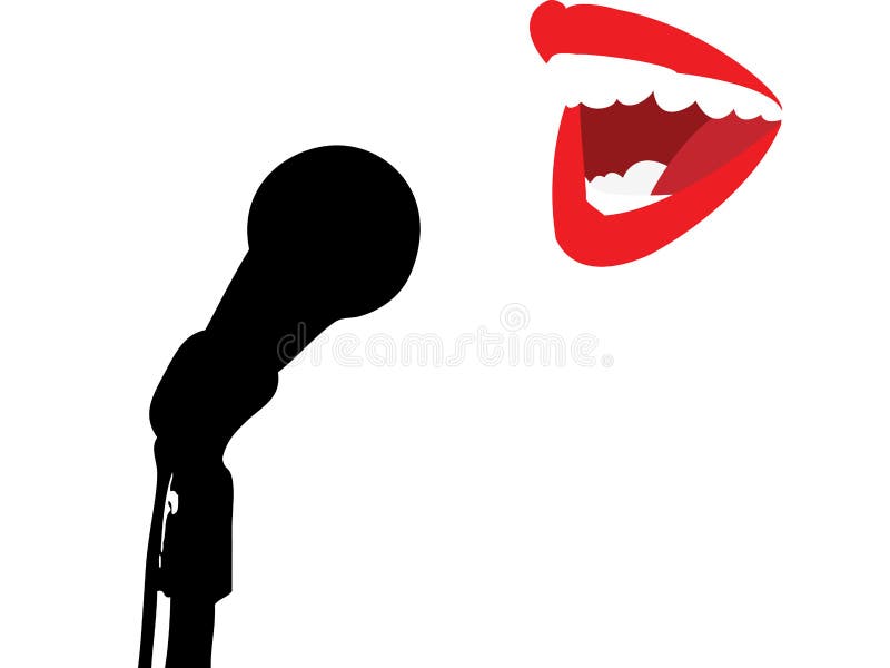 Woman singing, everything she wants is to sing. Eps8, vector, easy resizing or change colors. Woman singing vectors
