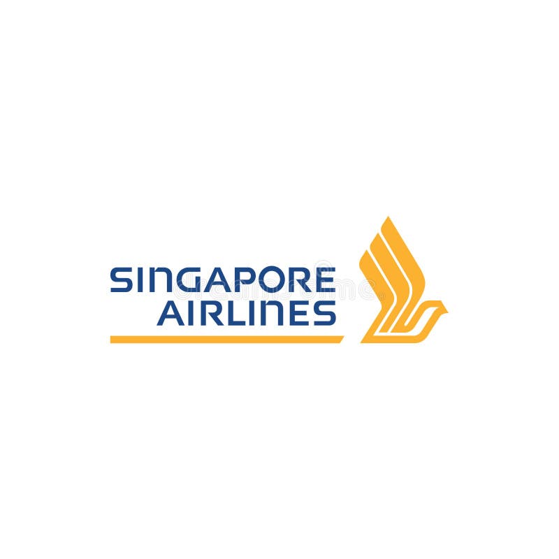 Singapore Airlines Logo Editorial Illustrative on White Background ...