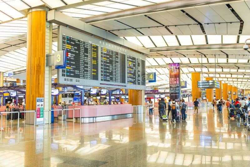Singapore Airport stock photo