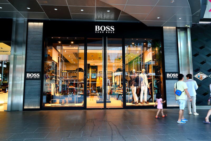 Singapore: BOSS Retail Store Editorial Photo - Image of center ...