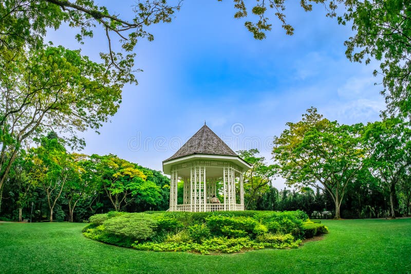 The Bandstand (or Gazebo) at the Botanic Gardens, Singapore. Editorial ...