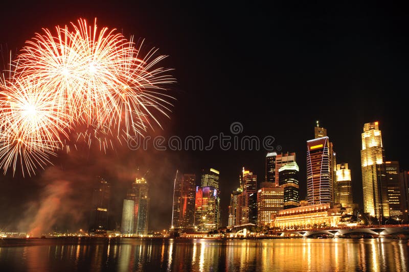 Singapore celebrations stock image