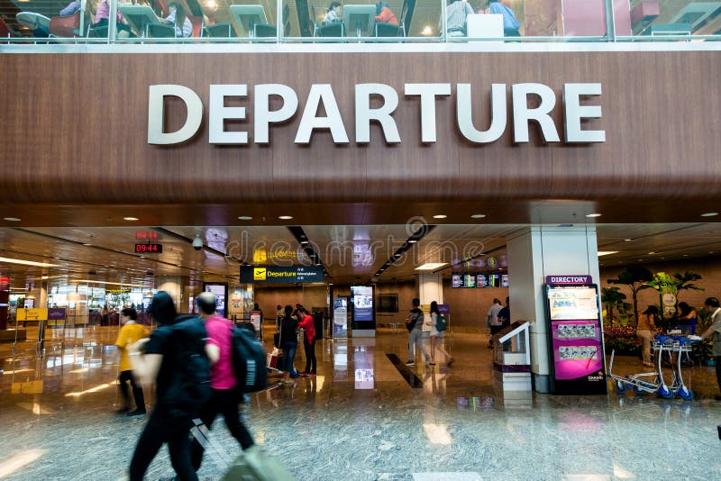 Changi Airport Terminal 3 Departure Hall Editorial Stock Image - Image of  journey, building: 54693164