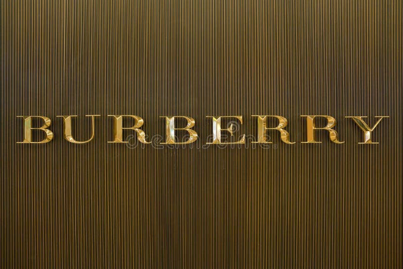 Burberry Sign on Red Tee Shirt in Fashion Store Showroom Editorial ...