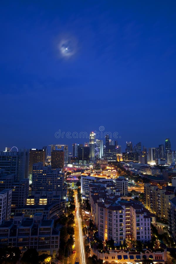Singapore city stock image. Image of highrise, financial - 32474467