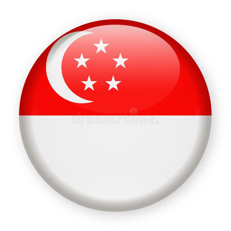 Download Singapore Flag Vector Round Icon Stock Illustration ...