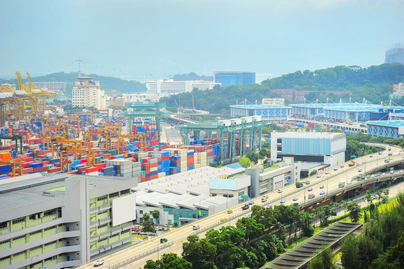 Singapore industrial suburb royalty free stock image Singapore industrial suburb royalty free stock image